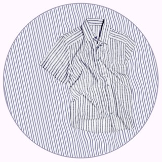 Striped shirt on matching fabric