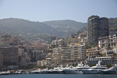 Yachts moored in Monte Carlo