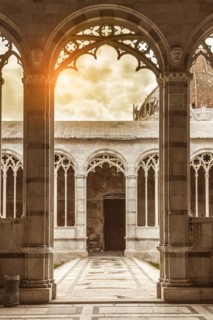 Ornate arches of cathedral