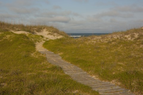 Boardwalk to ocean beach