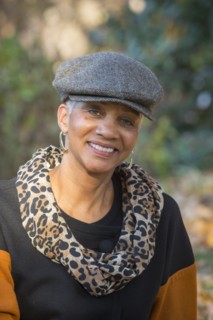 Portrait of African American woman smiling outdoors