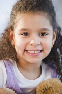 Smiling Hispanic girl