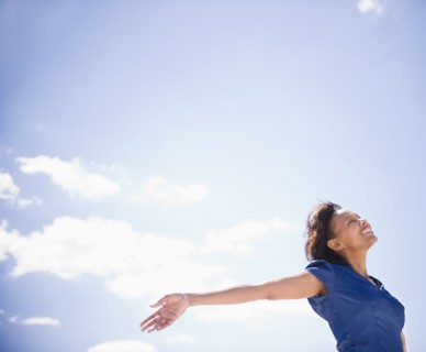 Carefree Black woman