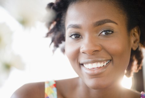 Smiling Black woman