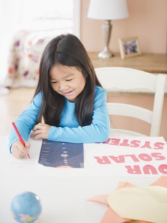 Korean girl coloring poster