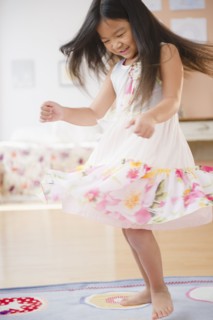 Korean girl dancing