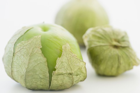 Close up of tomatillos