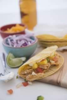 Mexican chicken taco