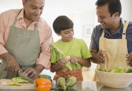 Hispanic grandfather