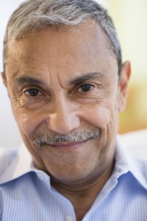 Smiling Hispanic man