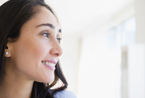 Smiling Caucasian businesswoman