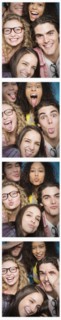 Photobooth strip of friends posing together