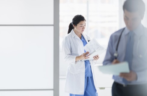 Doctors working in hospital
