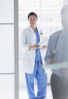 Doctors working in hospital