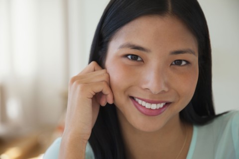 Chinese woman smiling