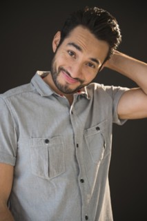 Mixed race man smiling