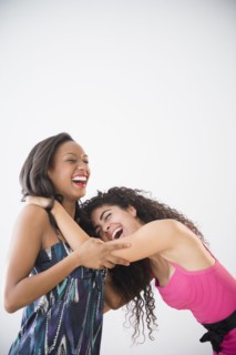 Women laughing together