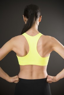 Caucasian woman with hands on hips