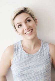 Caucasian woman smiling
