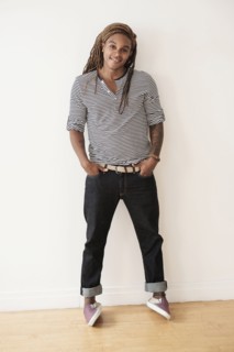 Mixed race man smiling