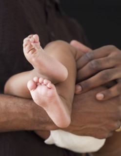 African baby's feet