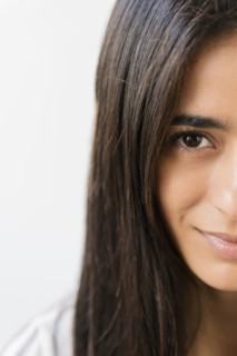 Indian woman looking at camera
