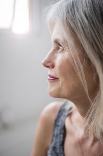 Caucasian woman looking away