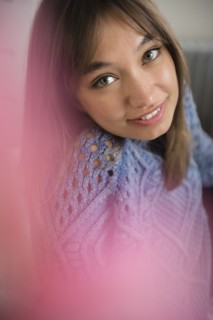 Portrait of smiling Mixed Race woman