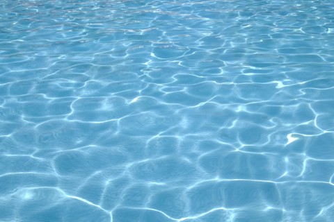 Shimmering blue water