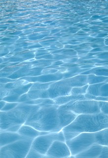 Shimmering blue water