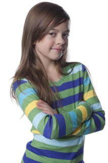Caucasian girl with arms crossed