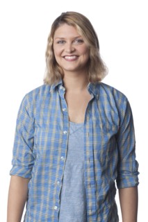 Smiling Caucasian woman