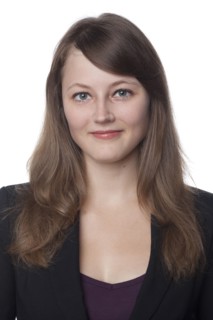 Smiling Caucasian businesswoman