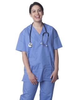Smiling Caucasian doctor