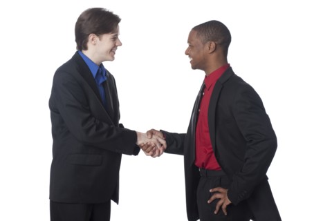 Businessmen shaking hands
