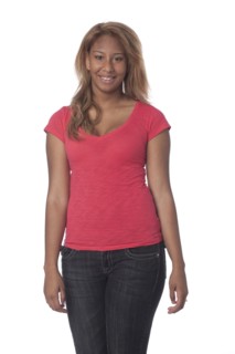 Smiling mixed race woman