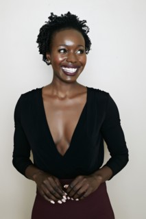 Black woman smiling