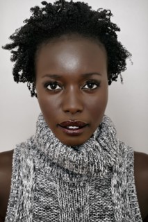 Black woman with serious expression