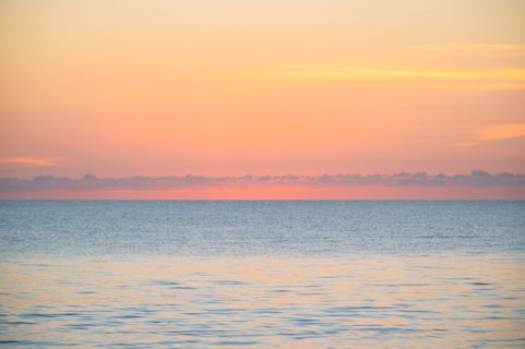 Calm sea at sunrise