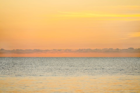 Calm sea at sunrise