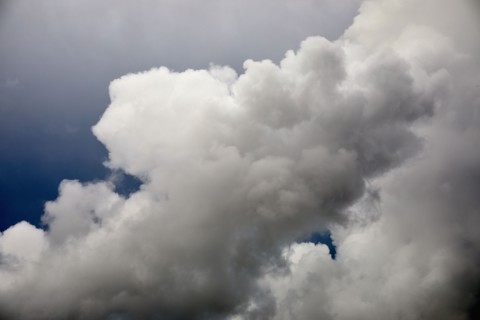 Storm cumulonimbus clouds in sky