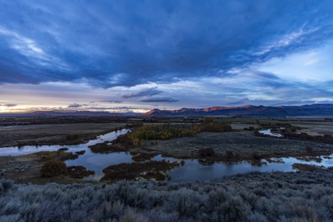Sunset over Silver Creek