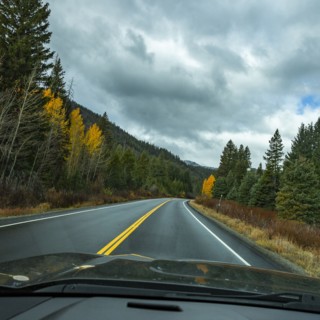 Highway in mountain landscape
