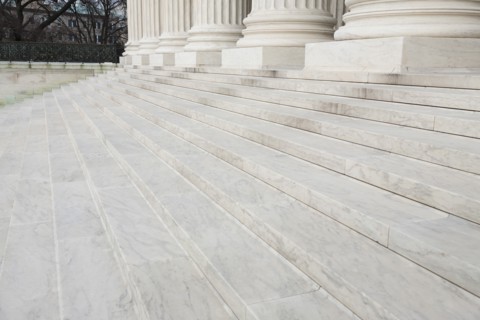 Marble stairs of US Supreme Court