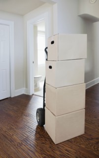 Moving boxes in new house