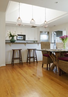 Kitchen and dining area interior