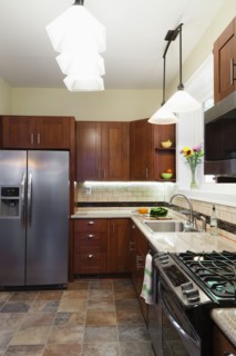 Kitchen area in new house