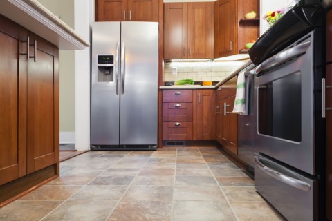 Kitchen area in new house