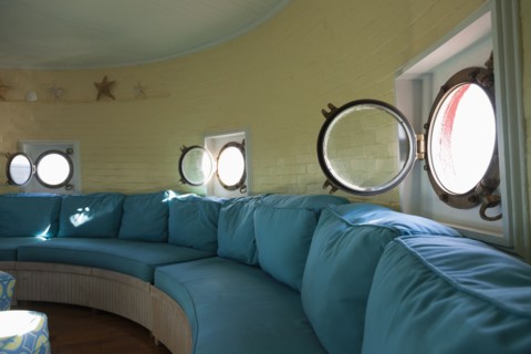 Living area in lighthouse