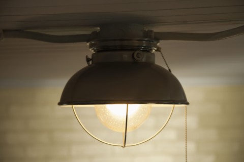 Close-up of vintage lamp